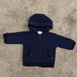 Classic Navy baby zip up
